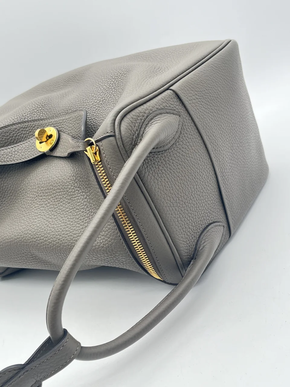 HERMES LINDY 30 (TAURILLON CLEMENCE, GRIS ETAIN, Y STAMP) view 4