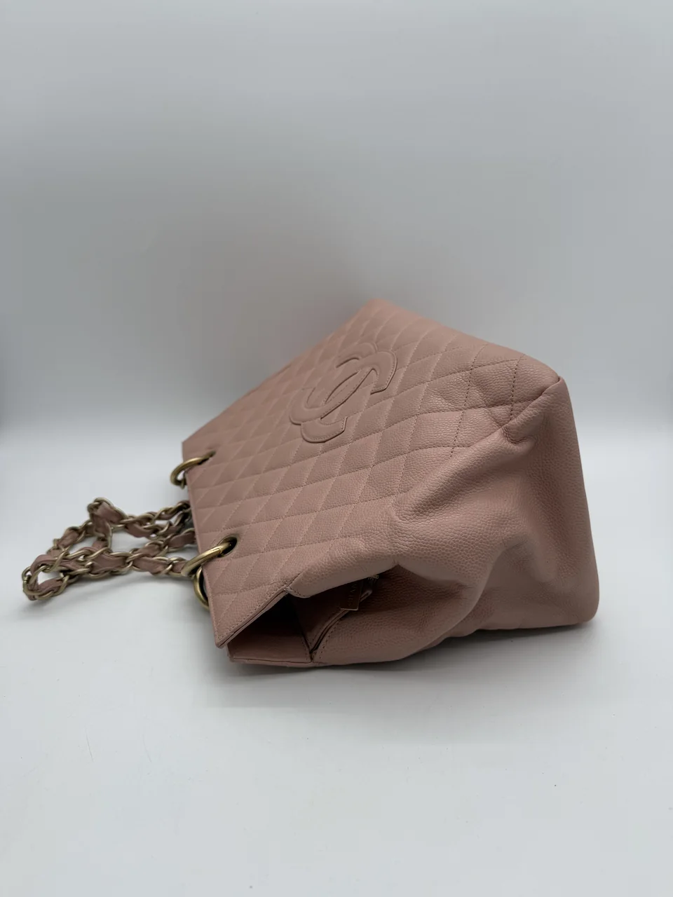 CHANEL CAVIAR COCO MARK CHAIN SHOULDER TOTE (6 SERIAL CODE) view 5