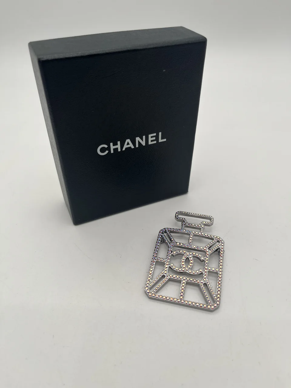 CHANEL PERFUME BROOCH view 3