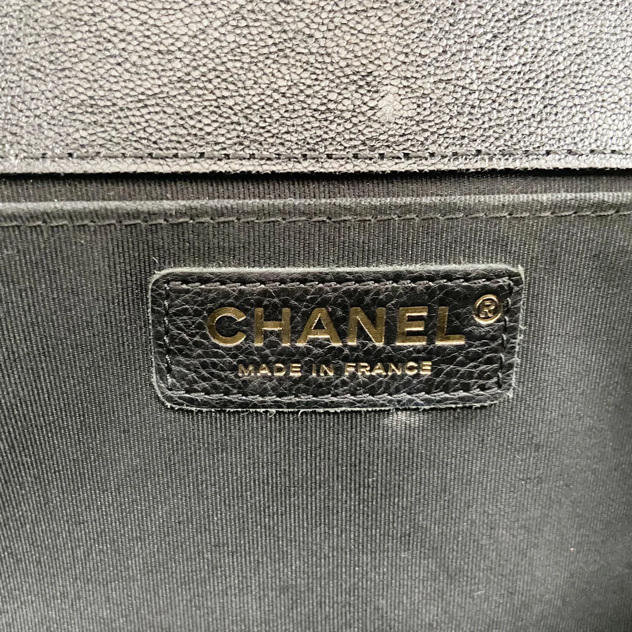 CHANEL CAVIAR SINGLE FLAP LE BOY (26 SERIAL CODE) view 17