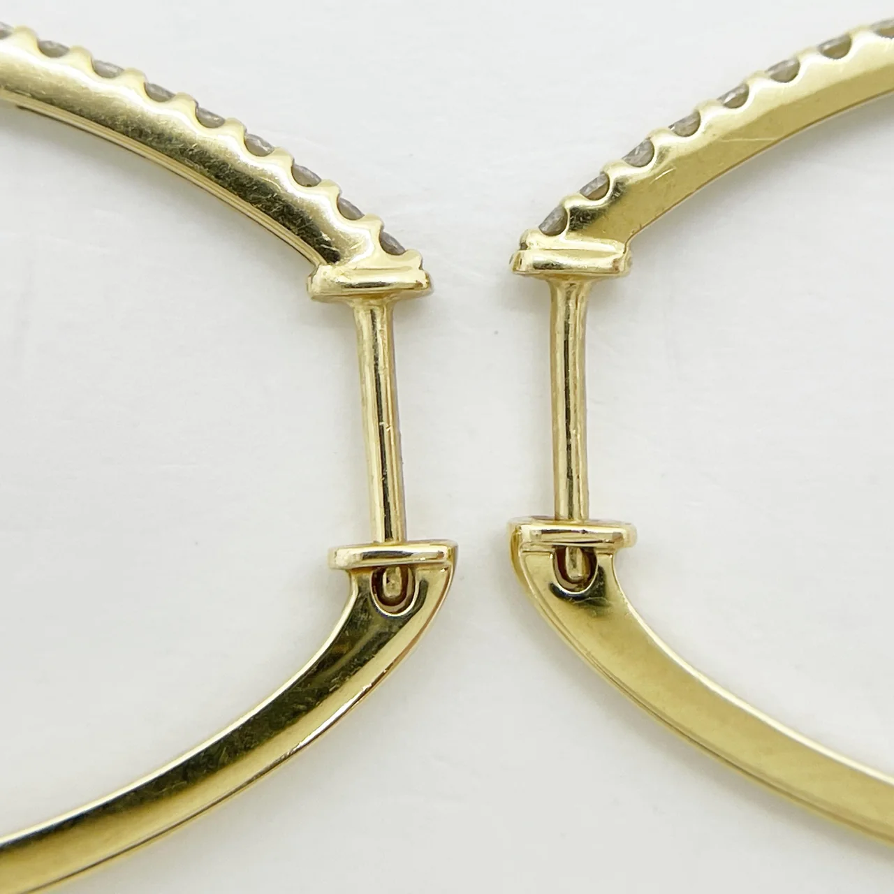 K18 DIAMOND EARRINGS FD0.25CT*2 4.9G view 6
