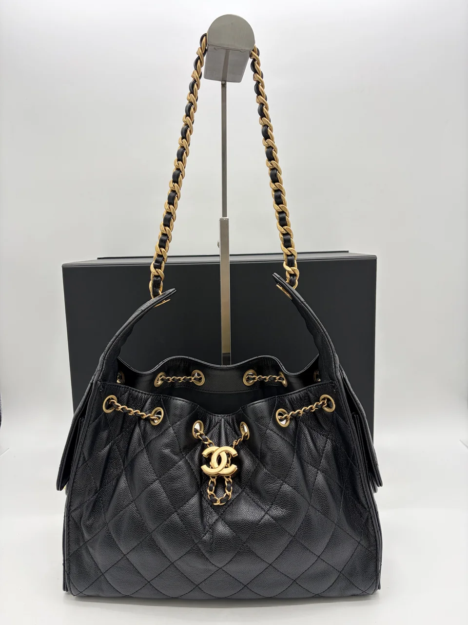 CHANEL CAVIAR 25 SMALL CHAIN SHOULDER BAG