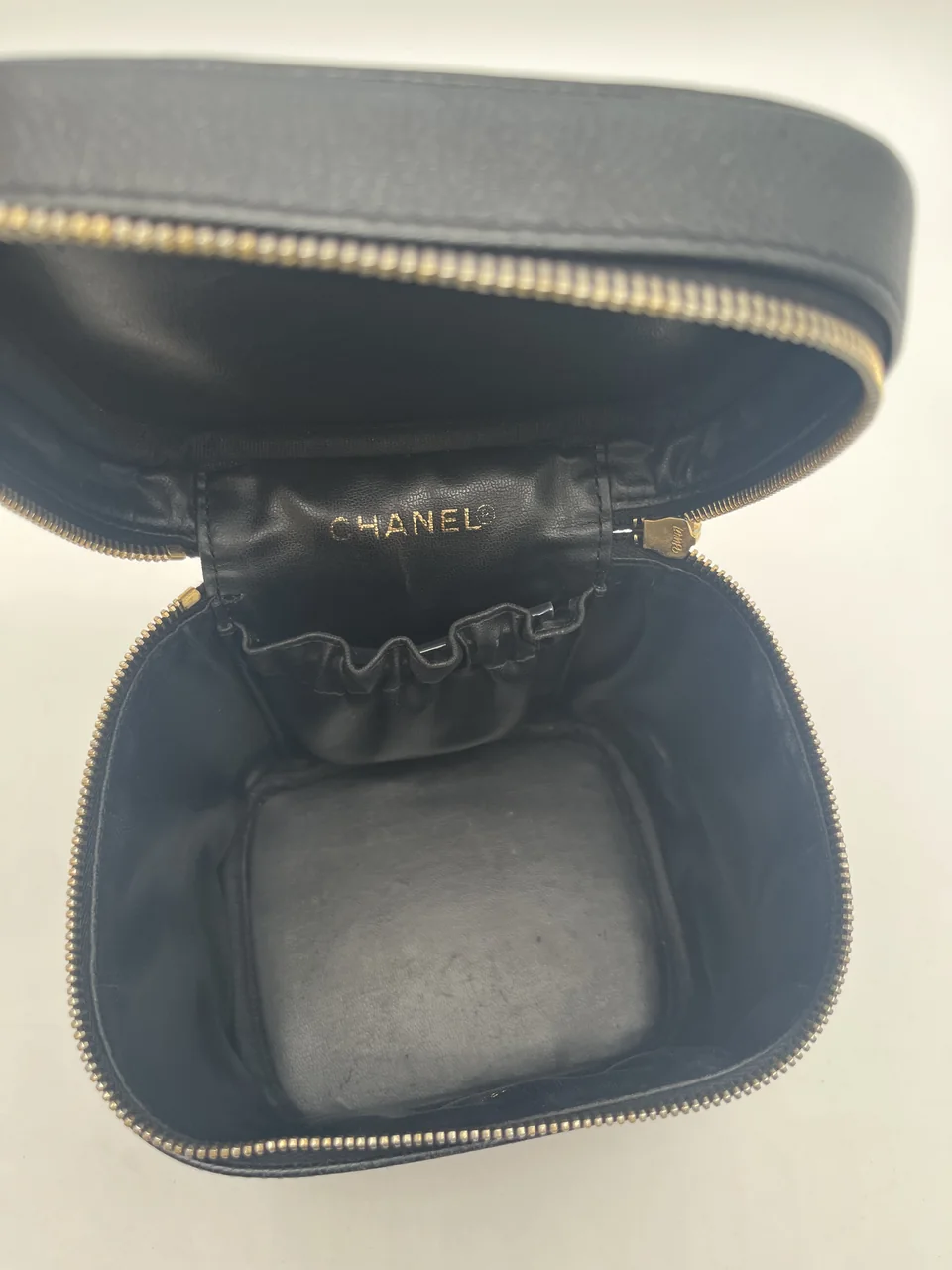 CHANEL CAVIAR COCO MARK VANITY BAG view 7