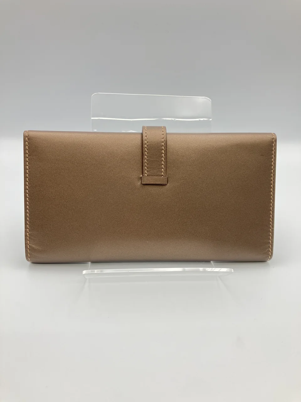 HERMES BEARN (BOX CALF, PEARL BROWN, I STAMP) view 4