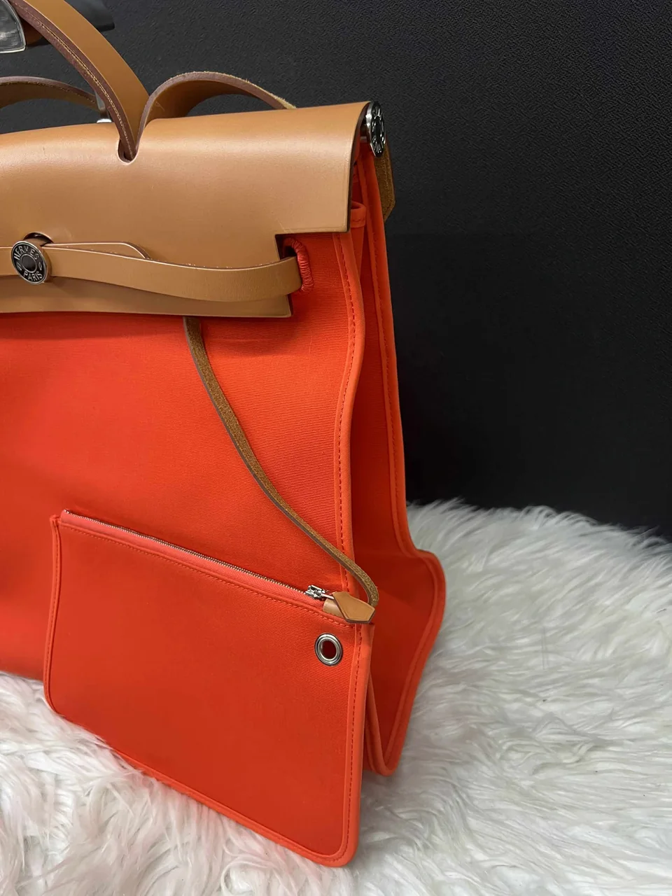 HERMES HERBAG ZIP MM (X STAMP) view 5