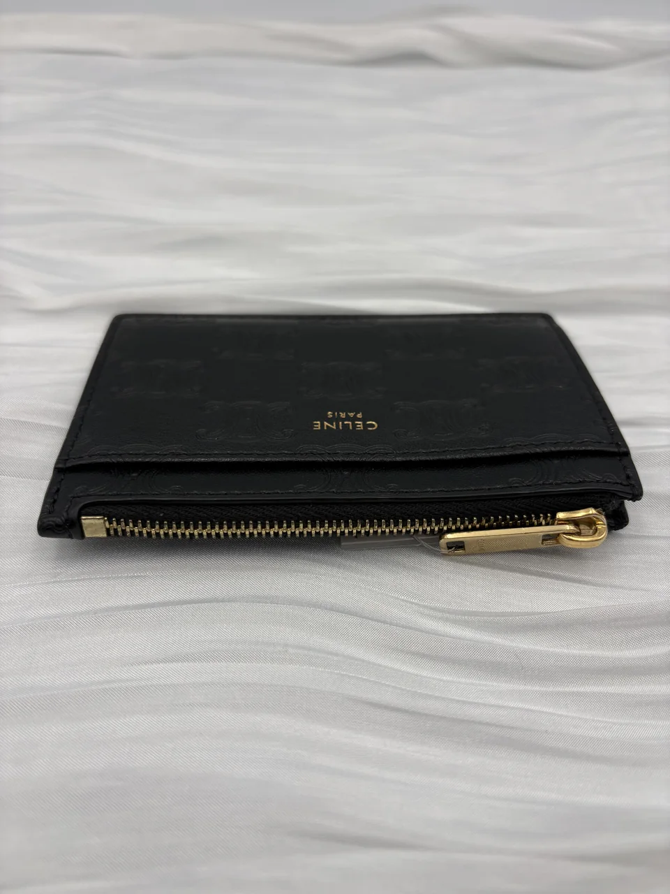CELINE TRIOMPHE COIN CASE (BLACK) view 6