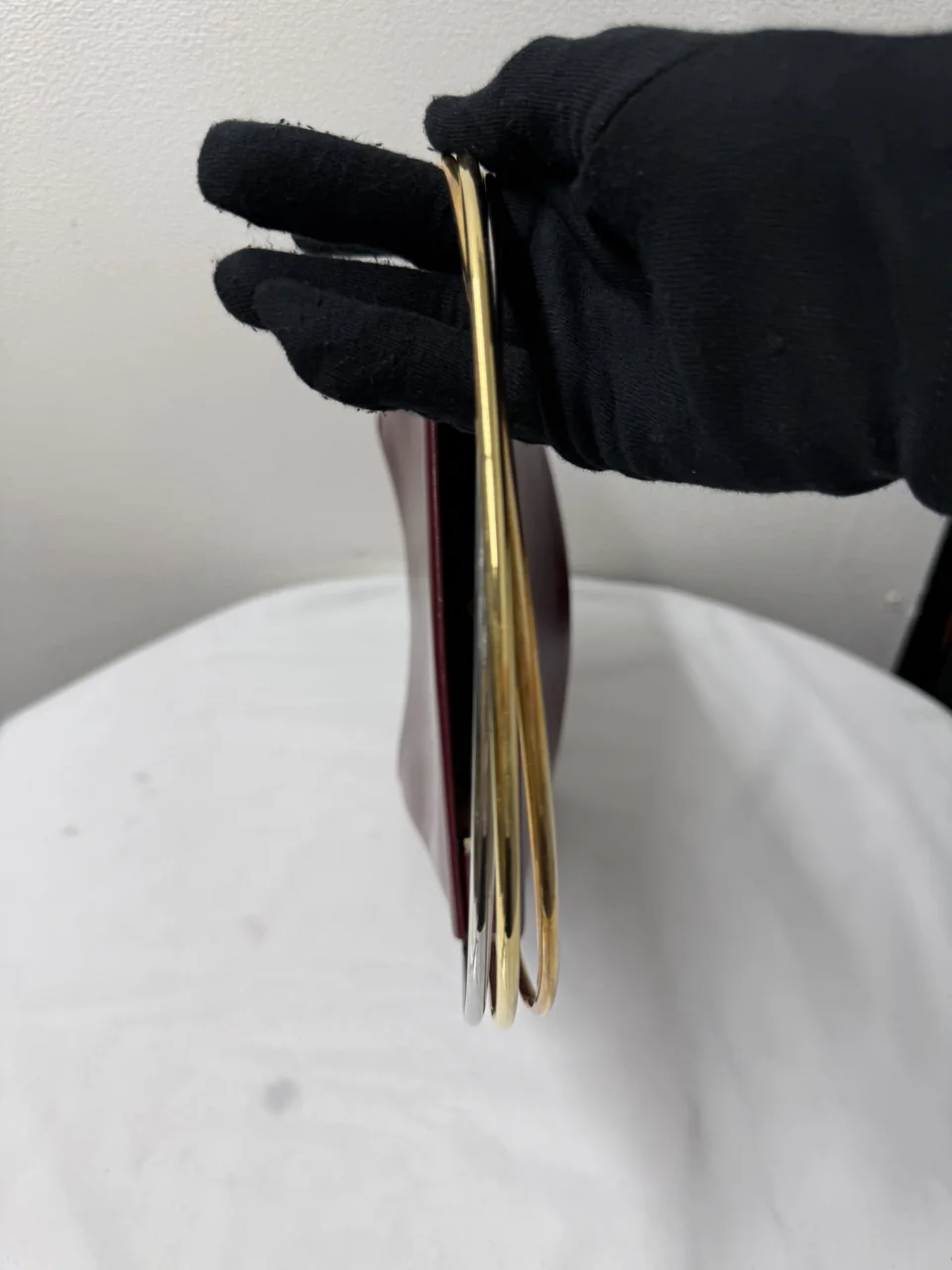 CARTIER TRINITY HANDBAG (BORDEAUX) view 5