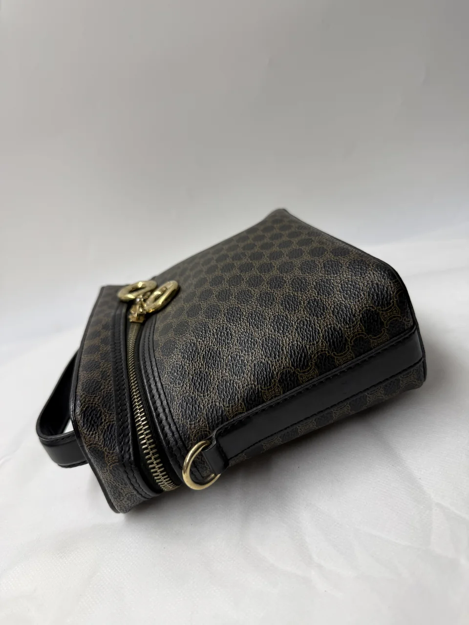 CELINE MACADAM TWO-WAY BAG (BLACK) view 12