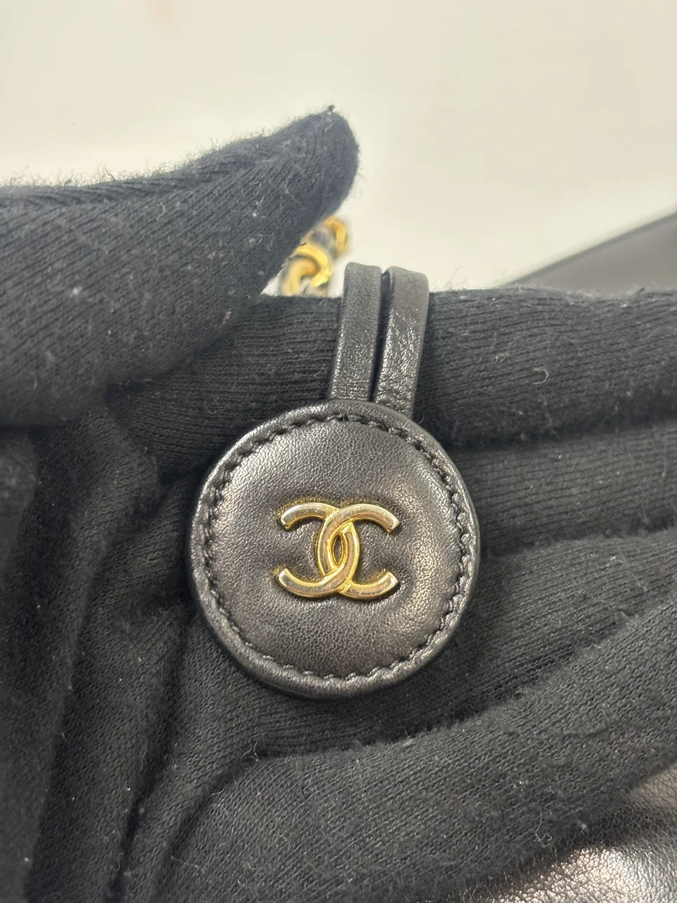 CHANEL LAMB SKIN CHAIN BAG view 12