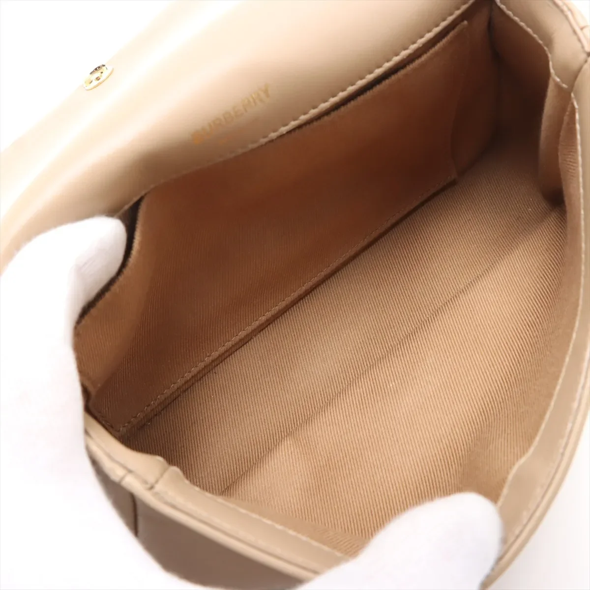 BURBERRY LOLA SHOULDER BAG (BEIGE) view 7