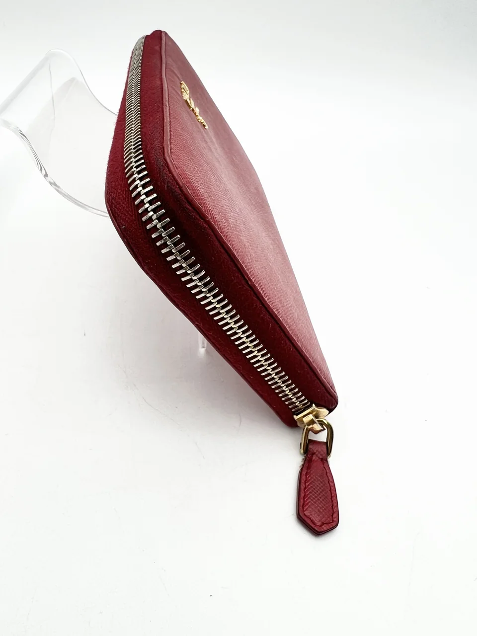 PRADA ROUND FASTENER LONG WALLET (RED) view 10