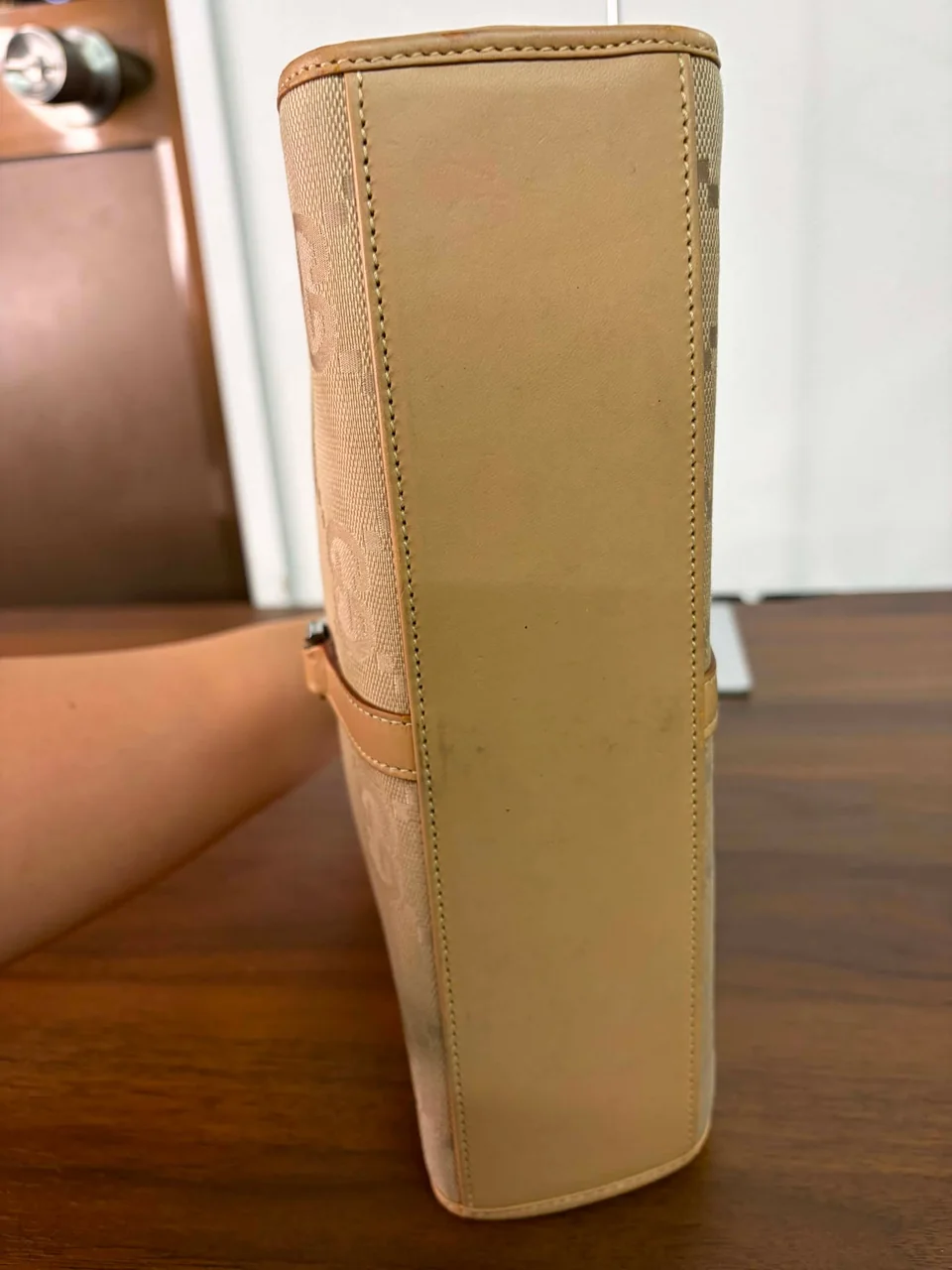GUCCI GG CANVAS SHOULDER BAG (BEIGE) view 6