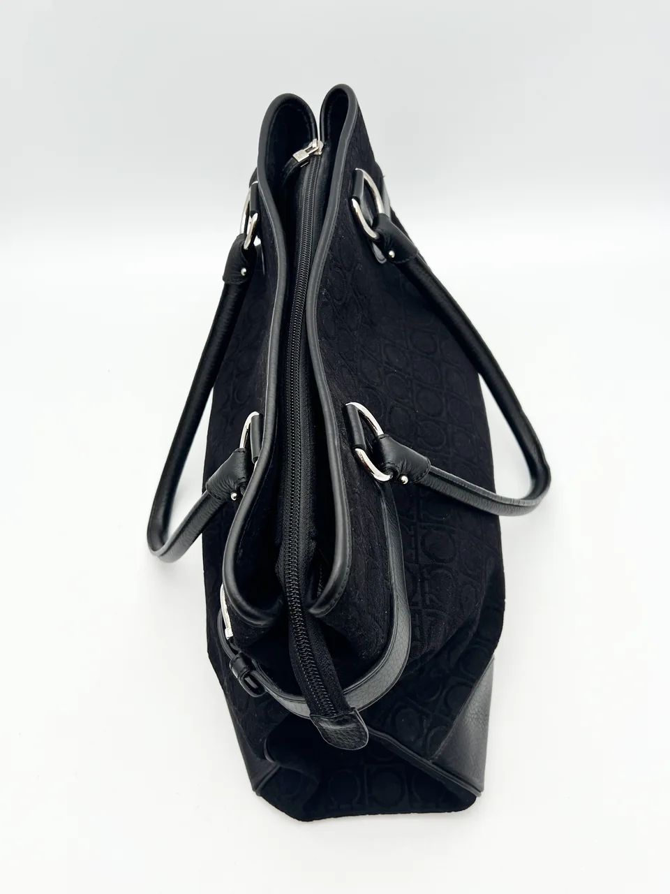 SALVATORE FERRAGAMO GANCINI TOTE BAG (BLACK) view 5
