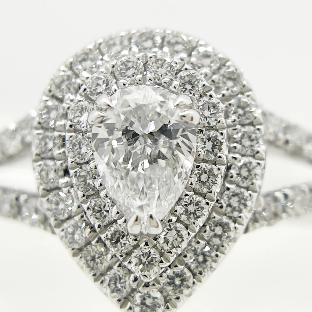 PT950 DIAMOND RING D0.30CT (D-VS1-PS) FD0.60CT 5.4G view 8