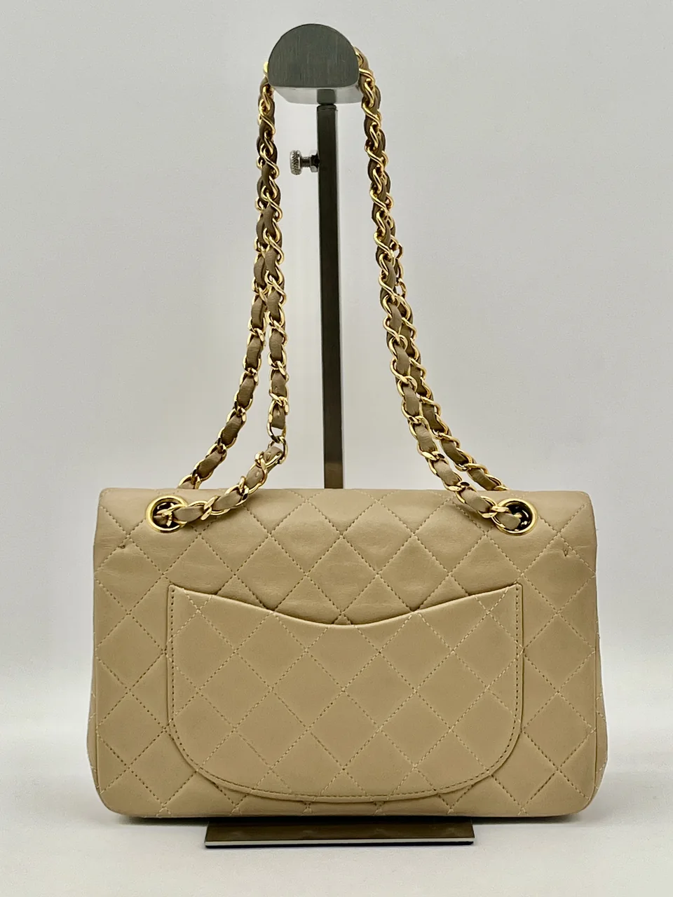 CHANEL LAMB SKIN DOUBLE FLAP view 2