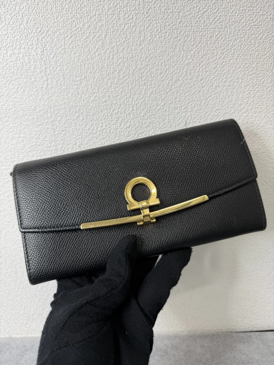 BM-66 3122-3 SALVATORE FERRAGAMO LONG WALLET (BLACK) view 11