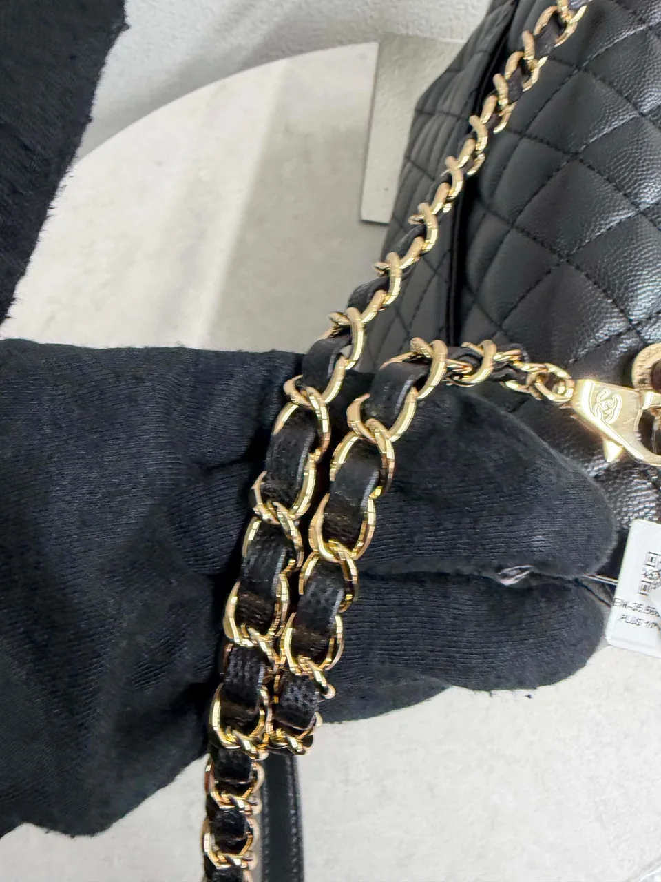 CHANEL CAVIAR TWO-WAY BAG (30 SERIAL CODE) view 6