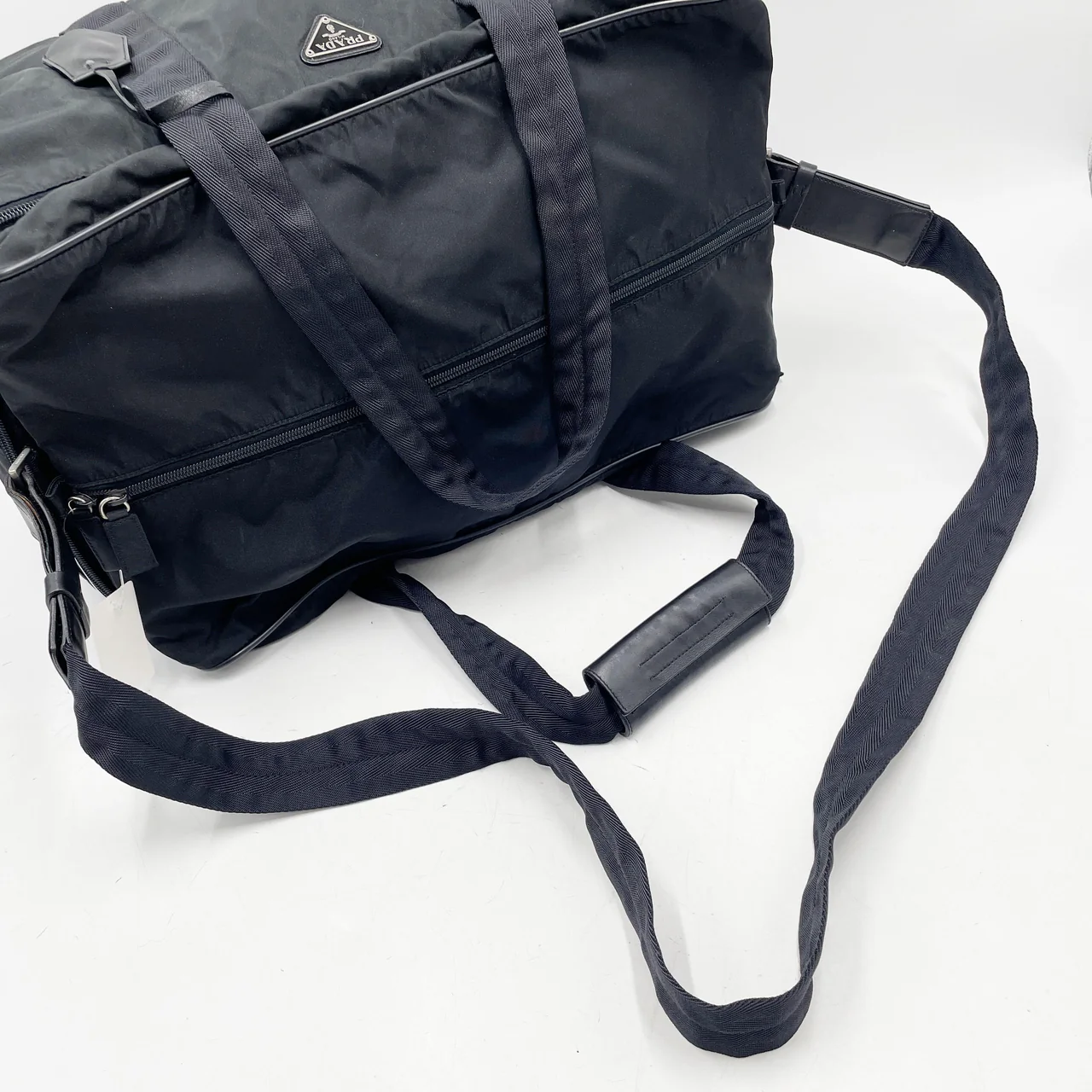 PRADA NYLON BOSTON BAG (BLACK) view 5