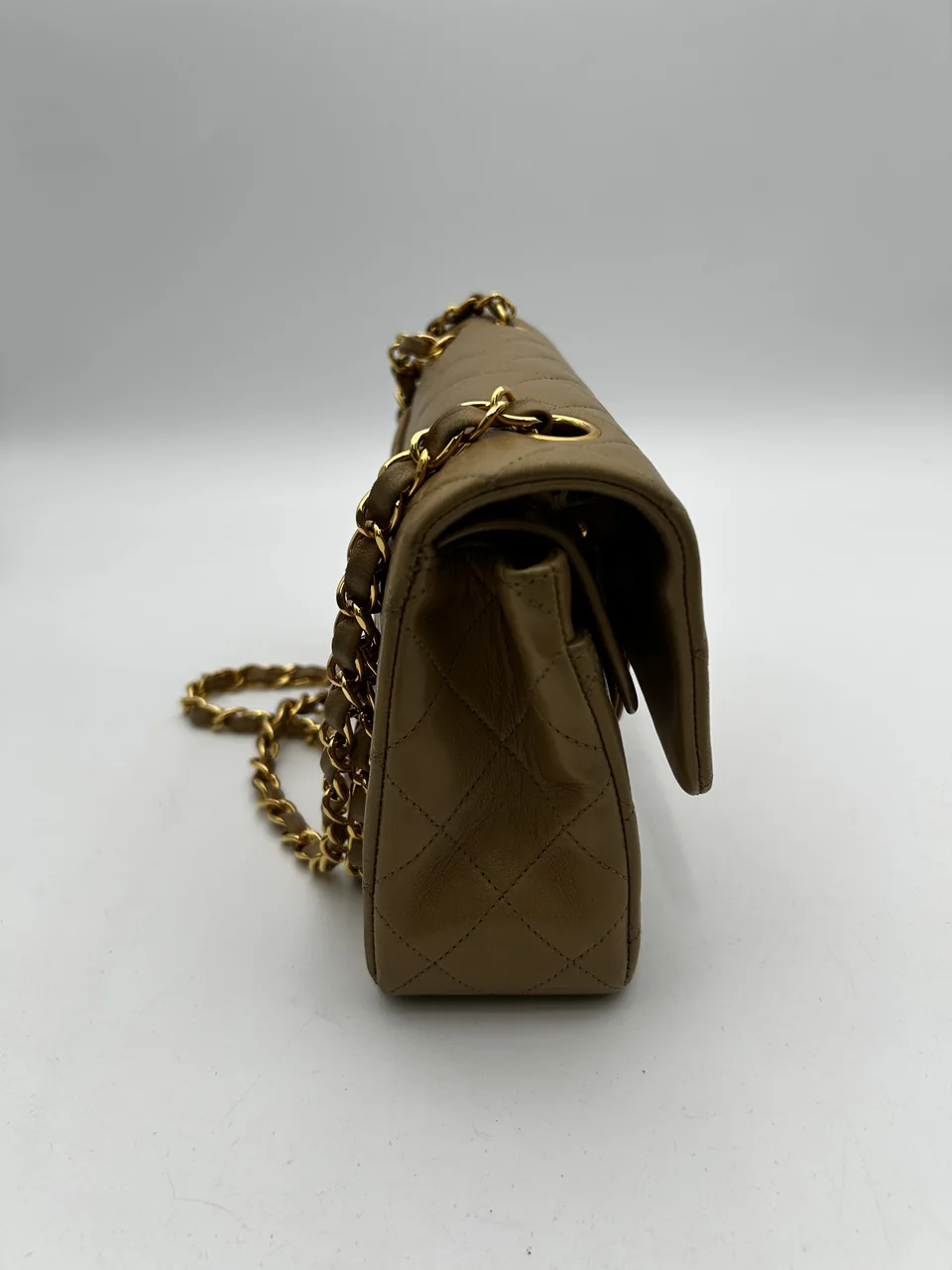 CHANEL LAMB SKIN DOUBLE FLAP view 4