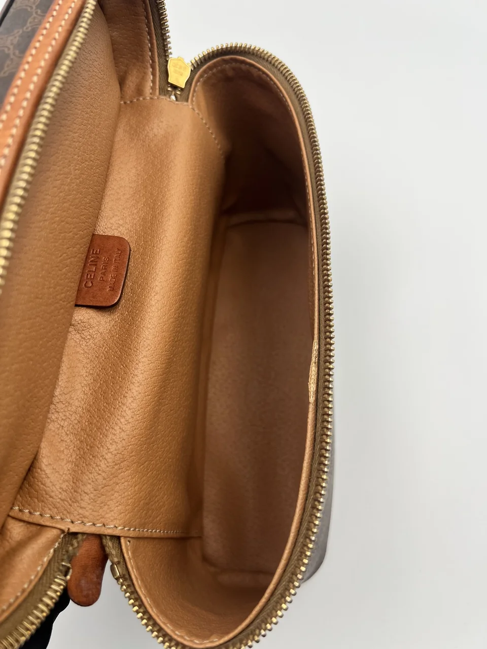 CELINE MACADAM VANITY BAG (BROWN) view 4