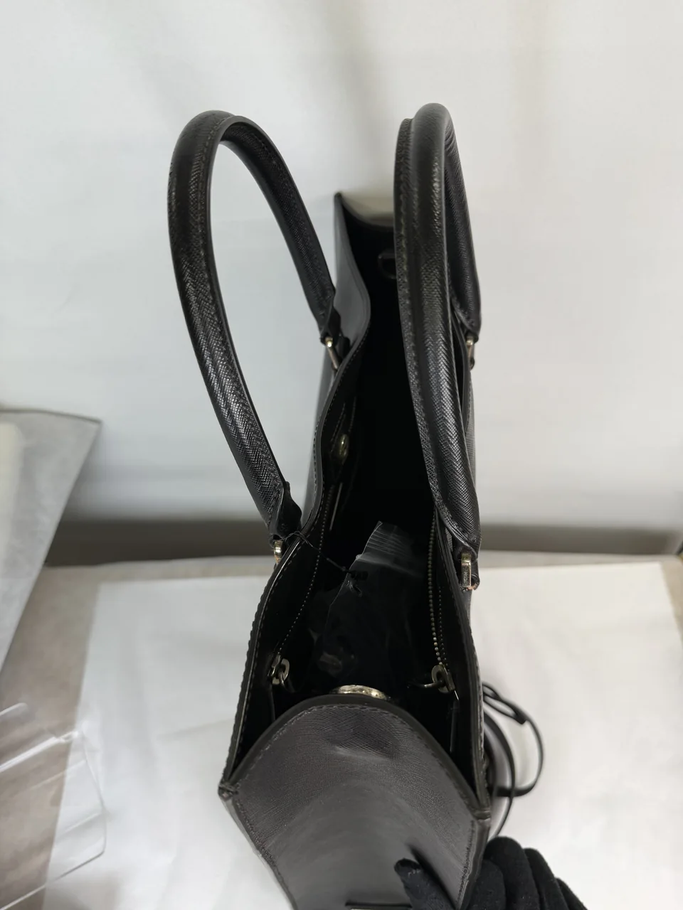PRADA SAFFIANO TOTE BAG (BLACK) view 6
