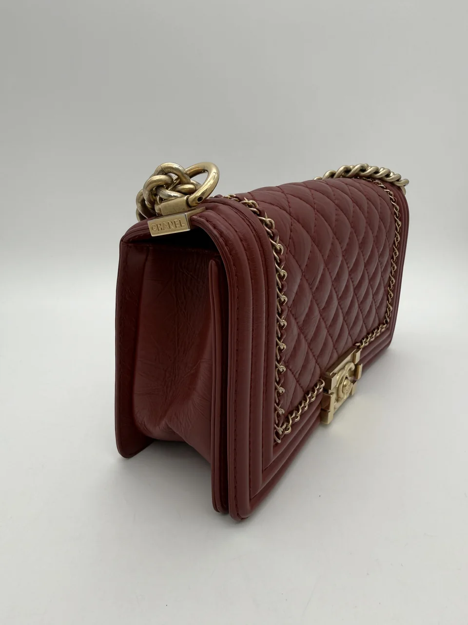 CHANEL CALF SKIN LE BOY view 4