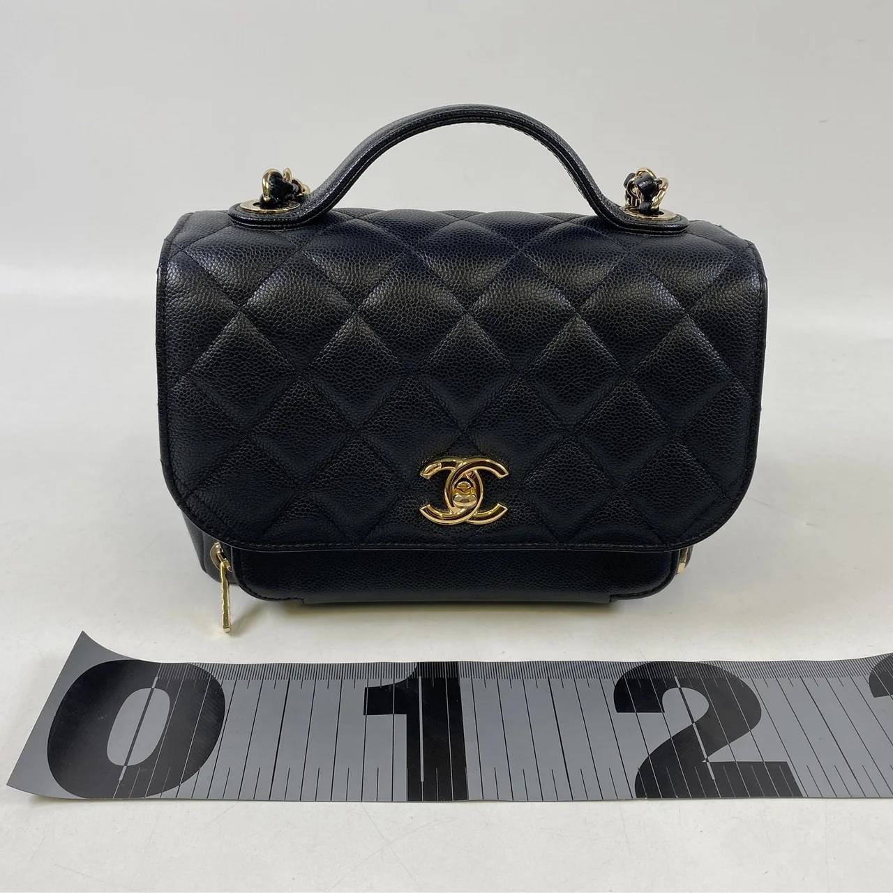 CHANEL CAVIAR TWO-WAY CHAIN SHOULDER BAG view 12