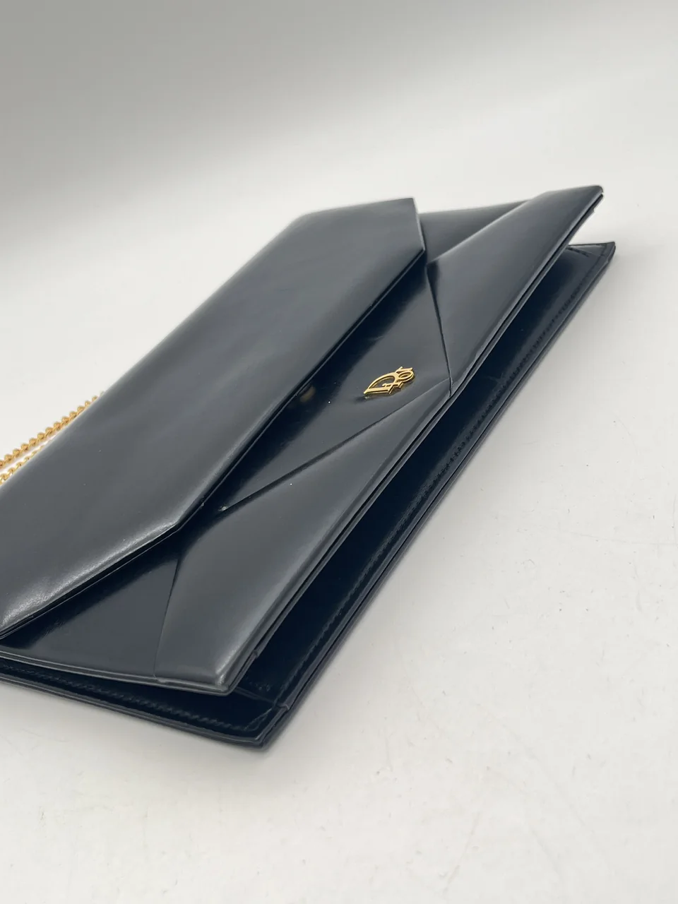 DIOR CHAIN SHOULDER BAG (BLACK) view 5
