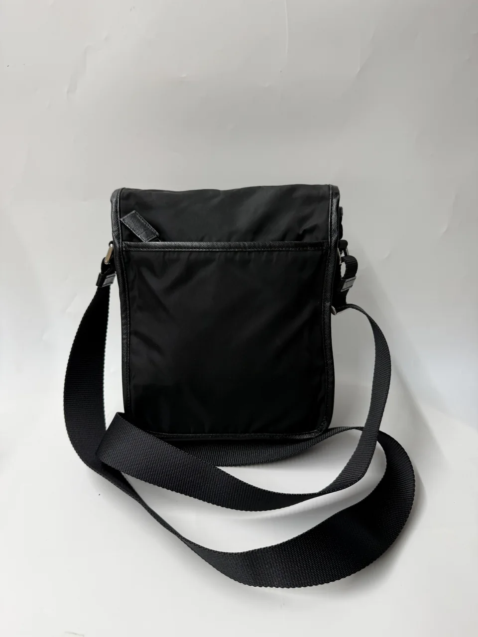 PRADA NYLON SHOULDER BAG (BLACK) hover