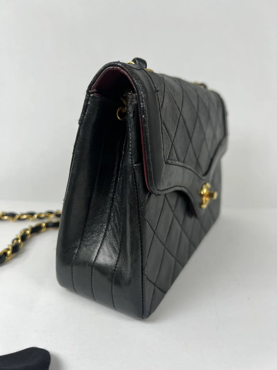 CHANEL LAMB SKIN MATELASSE CHAIN SHOULDER BAG view 14