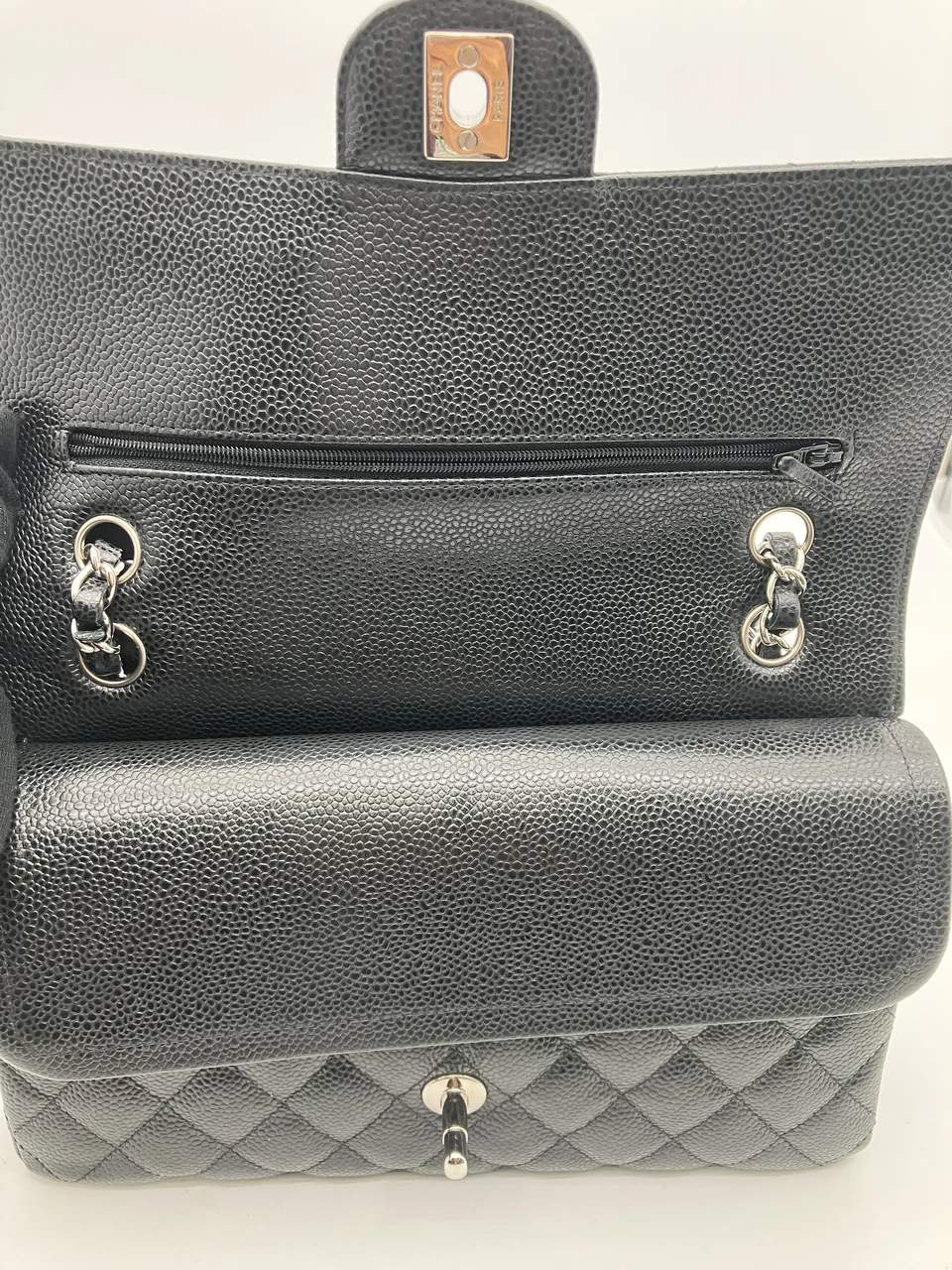 CHANEL CAVIAR DOUBLE FLAP MATELASSE 25 view 14