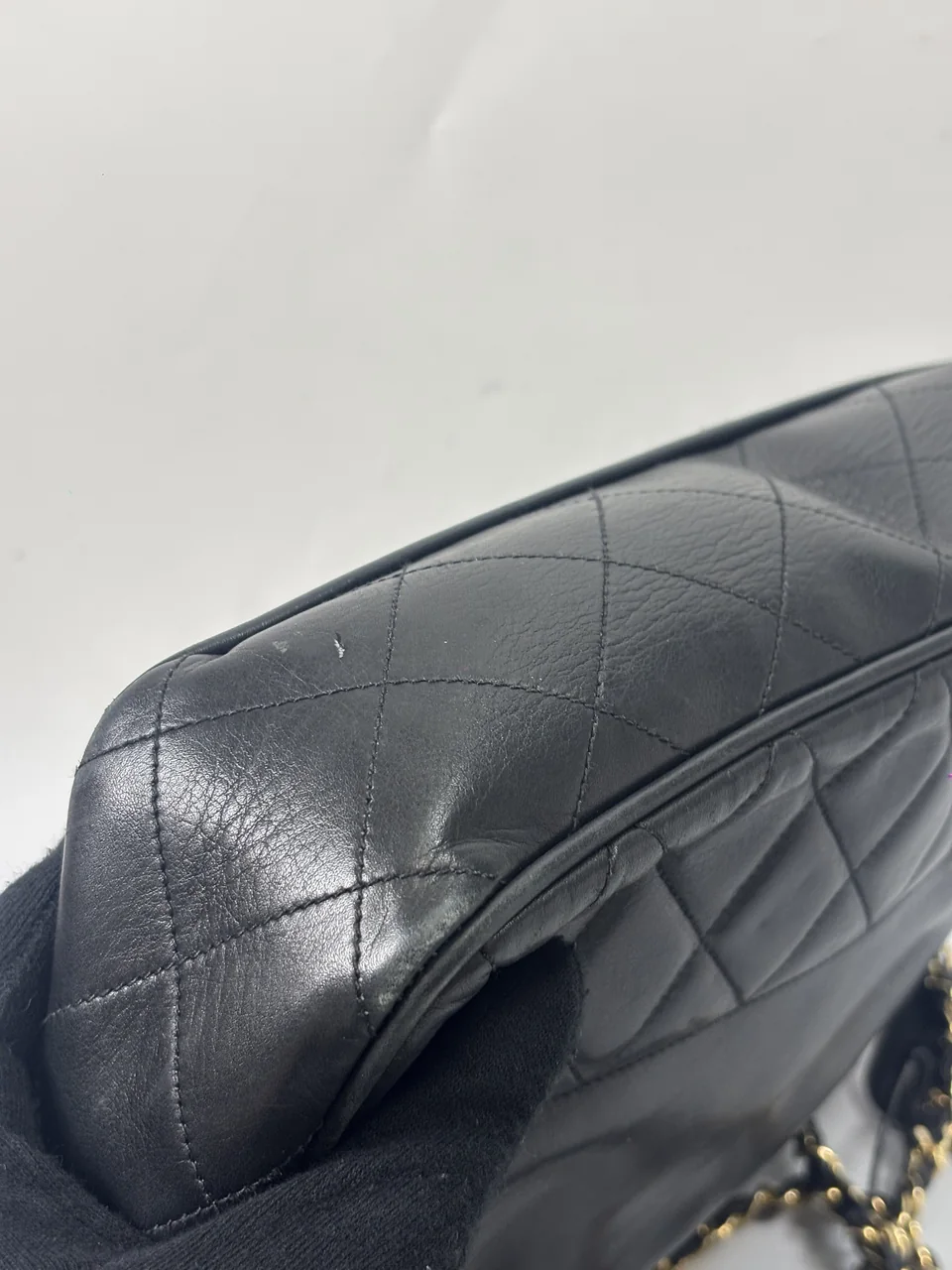 CHANEL LAMB SKIN CHAIN BAG view 11