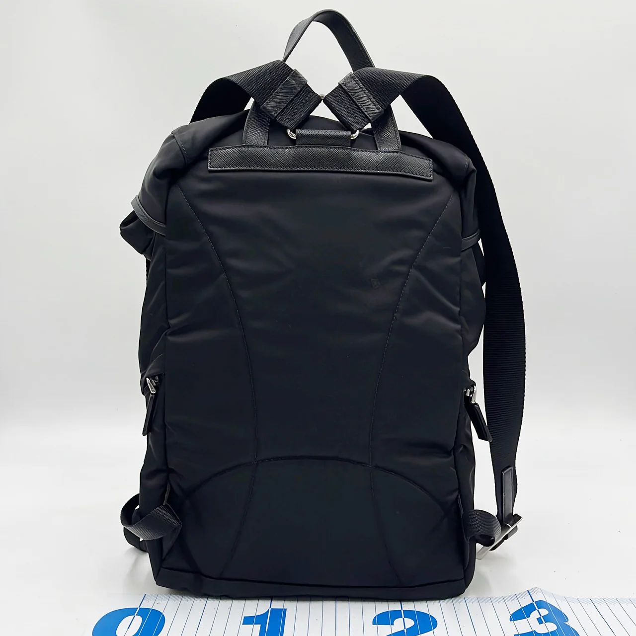 PRADA NYLON BACKPACK (BLACK) hover
