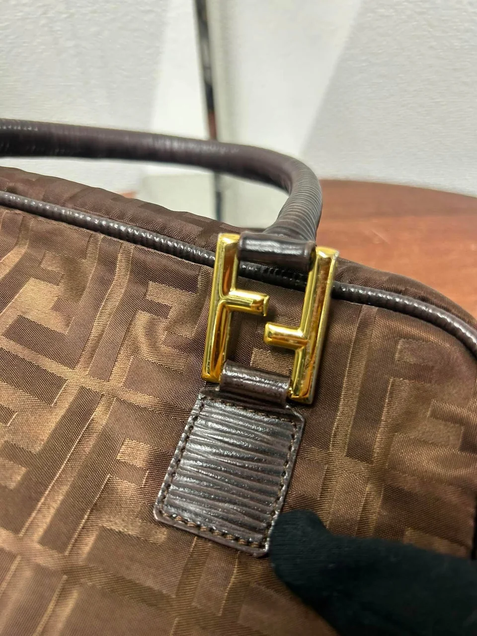 FENDI ZUCCA TWO-WAY BAG (BROWN) photo 4