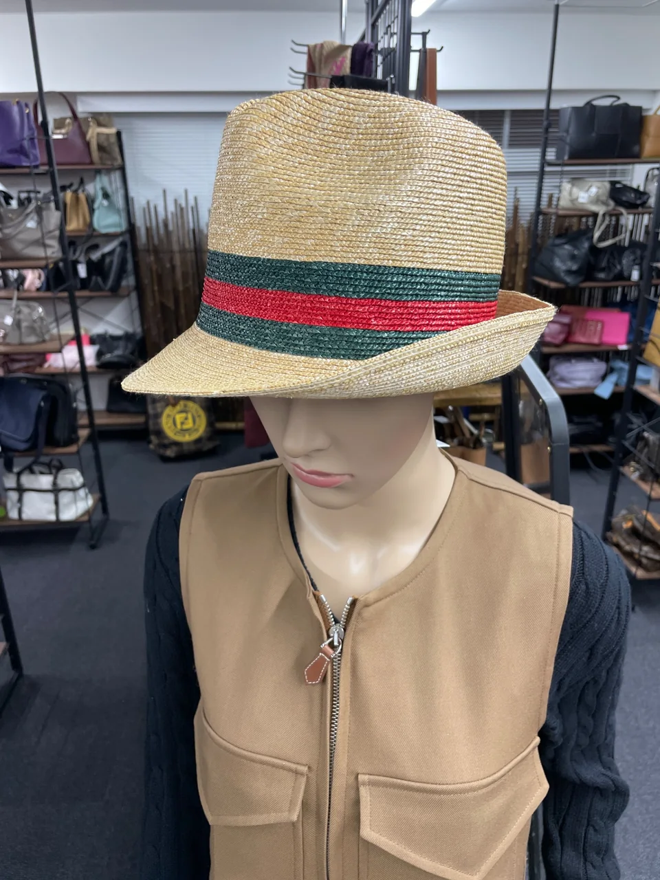 GUCCI STRAW HAT (M SIZE)