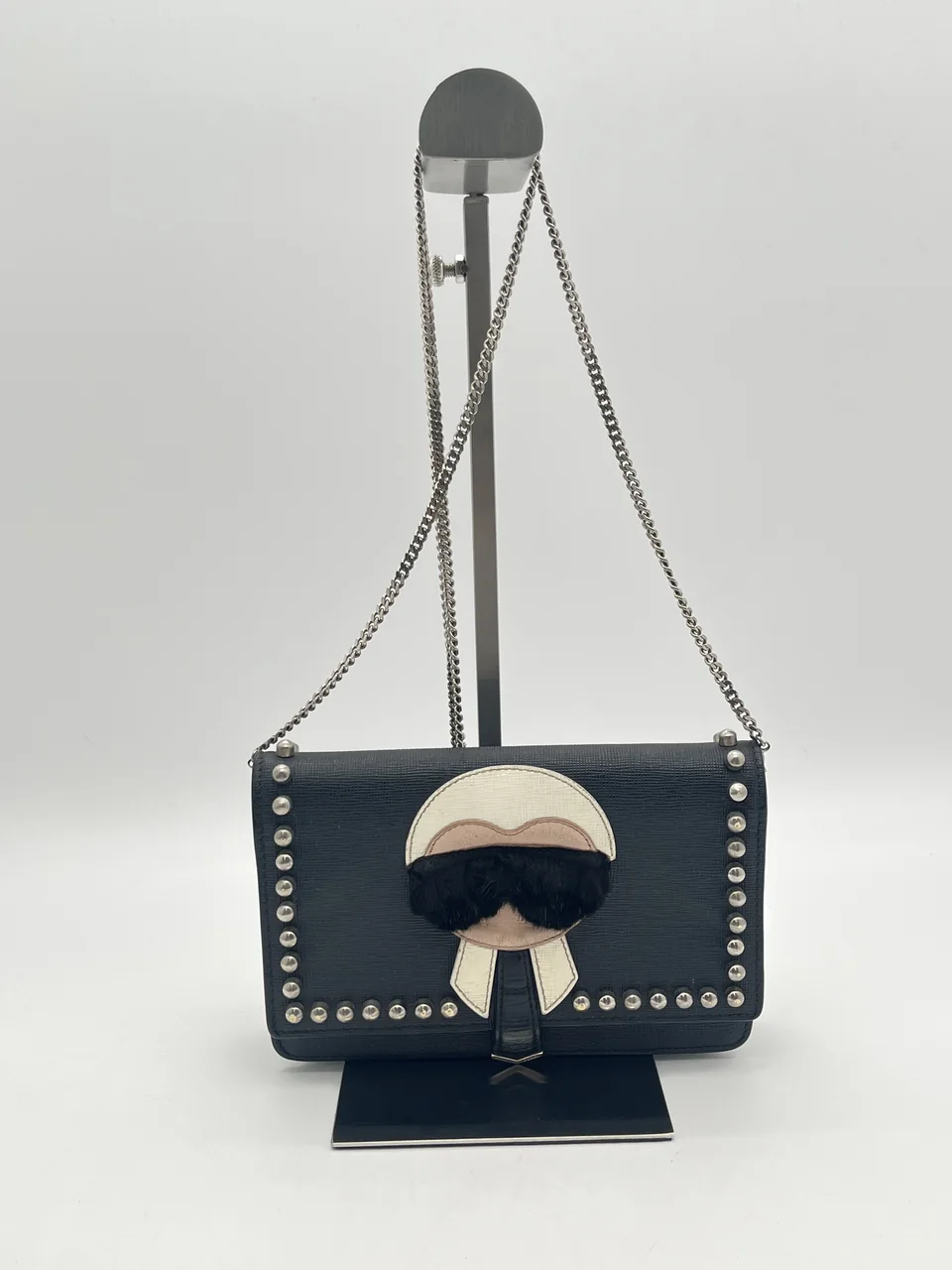 FENDI KARLITO KARL LAGERFELD SHOULDER BAG (BLACK)