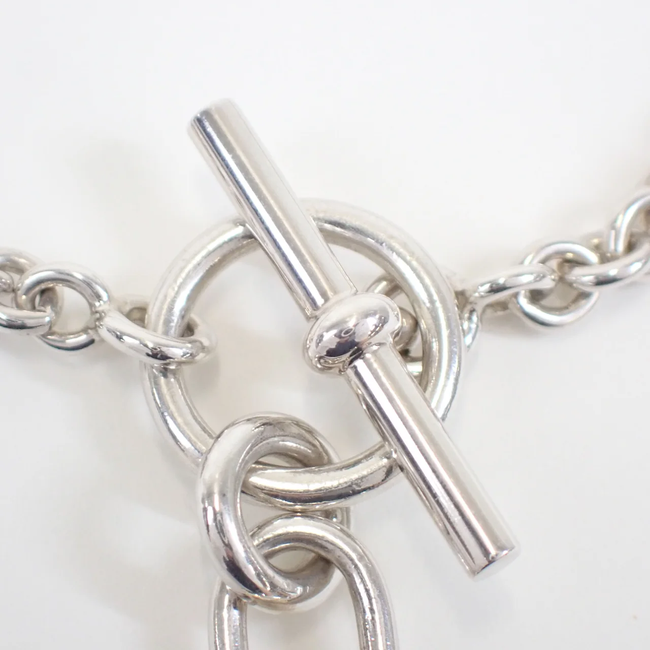 925 HERMES AMULET KELLY BRACELET 12.1G view 3