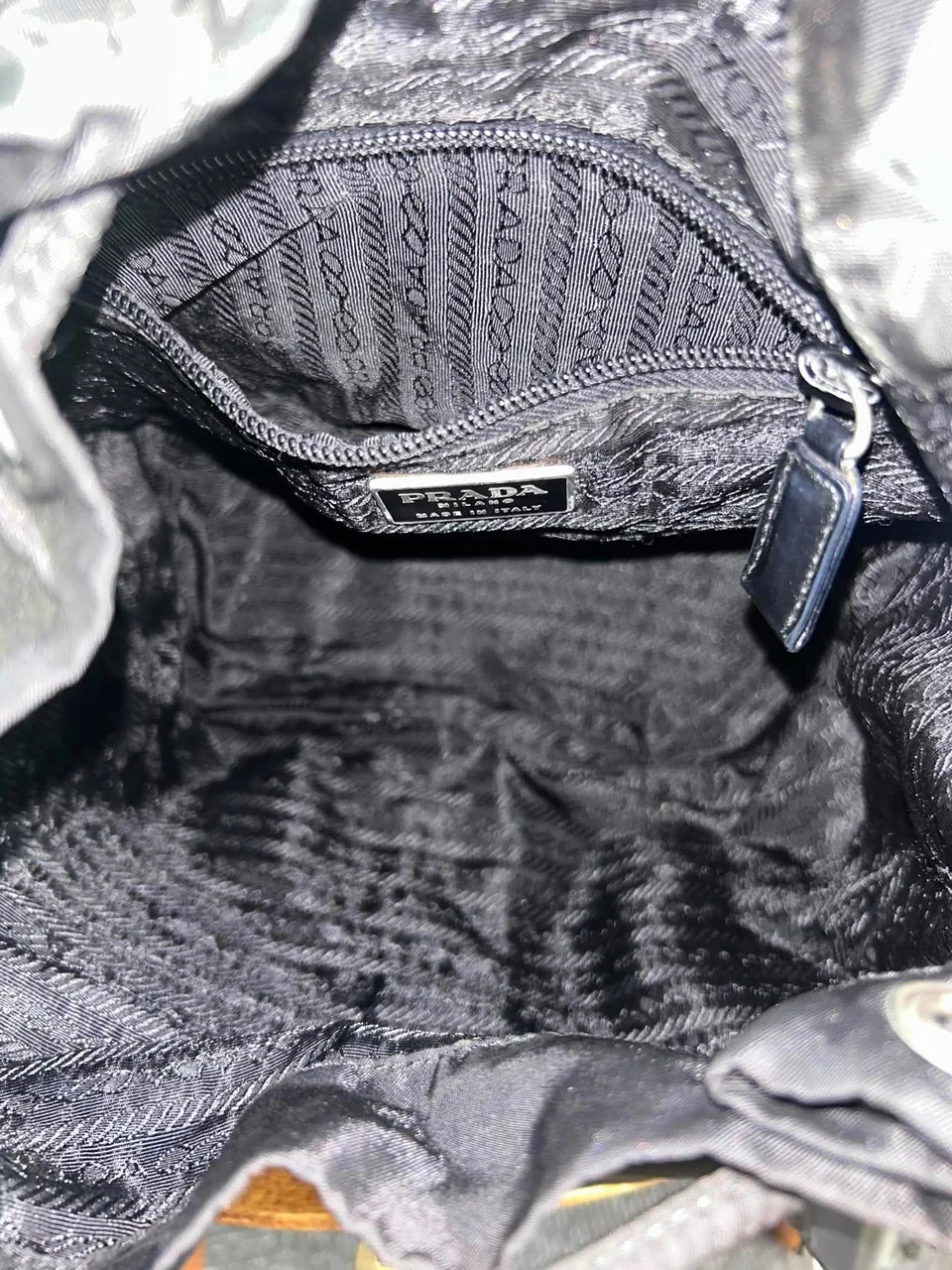 PRADA NYLON BACKPACK (BLACK) view 6