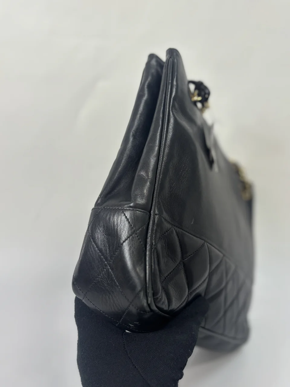 CHANEL LAMB SKIN CHAIN BAG view 5