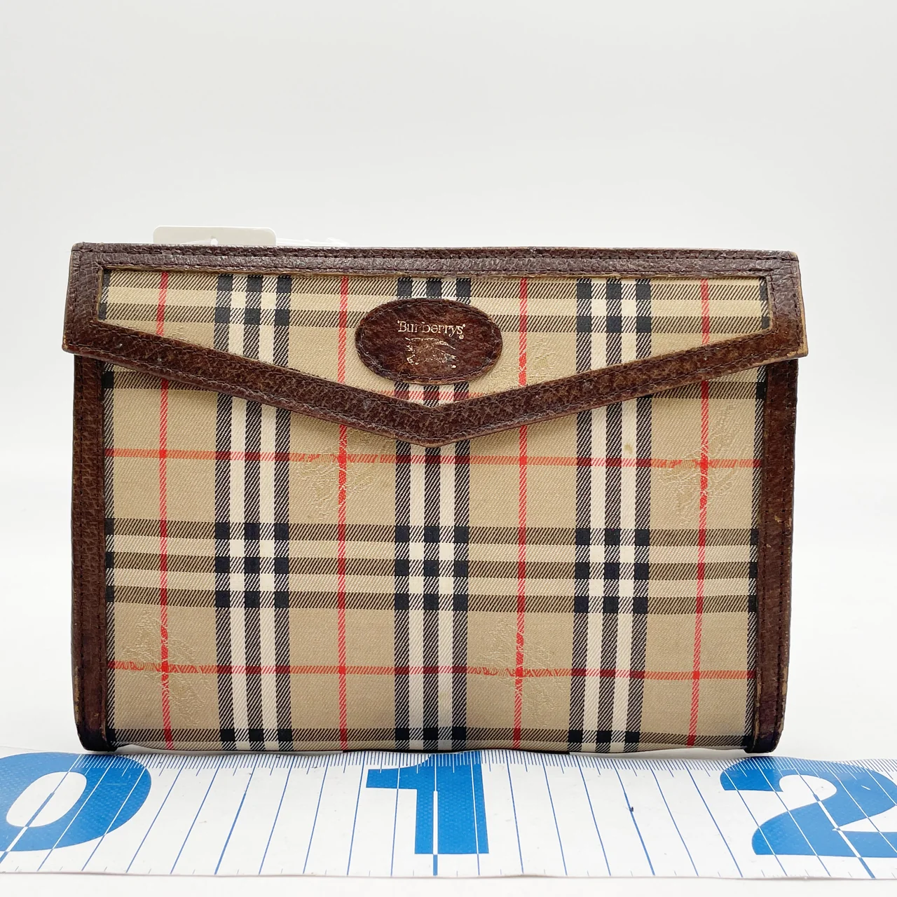 BURBERRY NOVA CHECK CLUTCH BAG