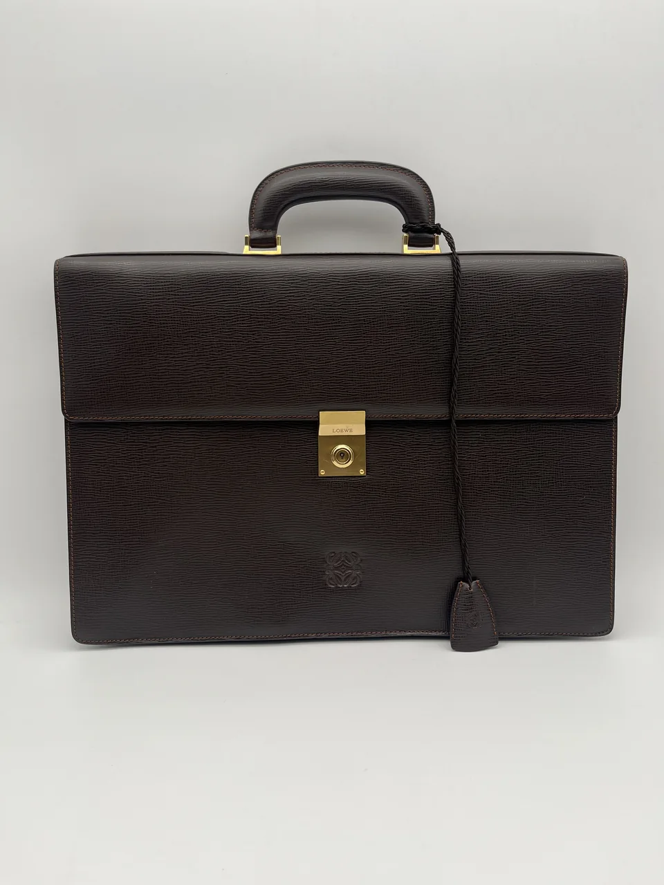 LOEWE BRIEFCASE (DARK BROWN)