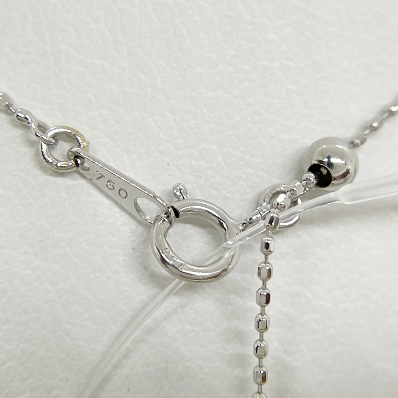 K18WG DIAMOND NECKLACE D0.277CT 1.7G view 6