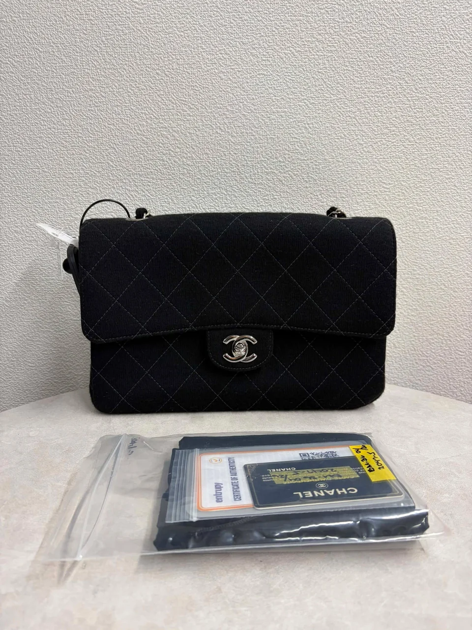 CHANEL COTTON SINGLE FLAP MATELASSE 25 (5 SERIAL CODE) view 9