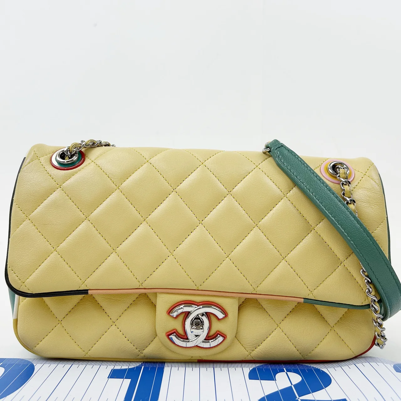 CHANEL LAMB SKIN CHAIN SHOULDER BAG