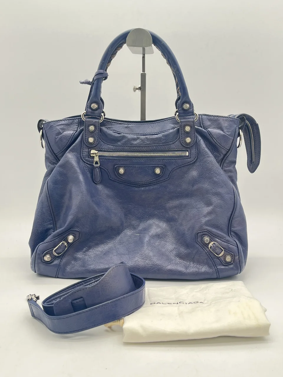 BALENCIAGA SHOULDER BAG (BLUE)