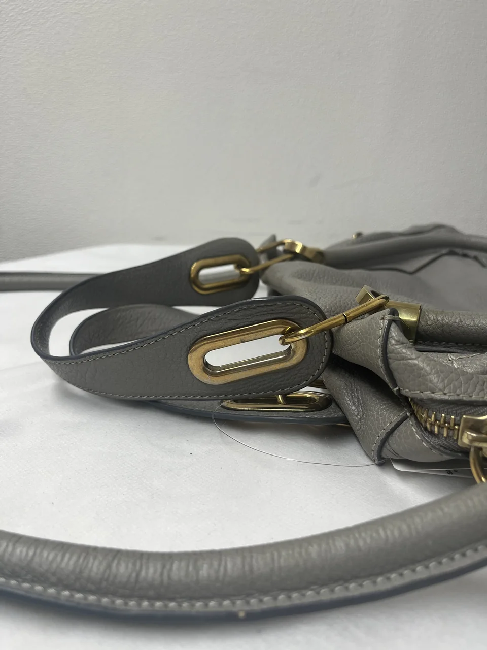 CHLOE PARATY TWO-WAY BAG (LIGHT GRAY) view 6