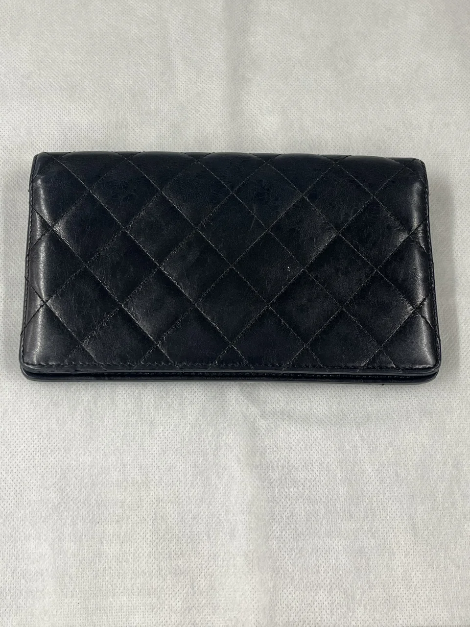CHANEL CALF SKIN 2.55 LONG WALLET view 4