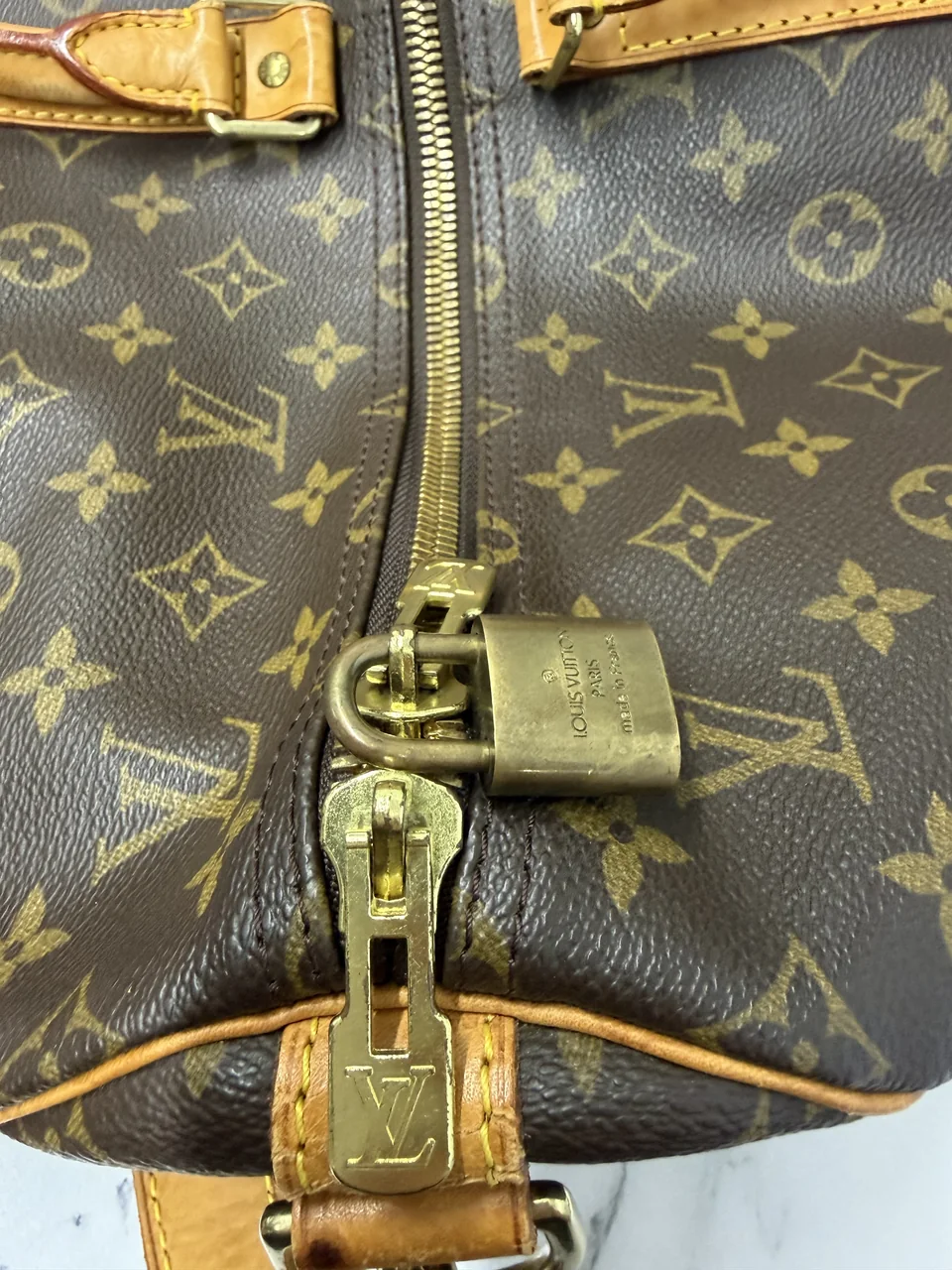 LV MONOGRAM KEEPALL BANDOULIERE 55 view 6