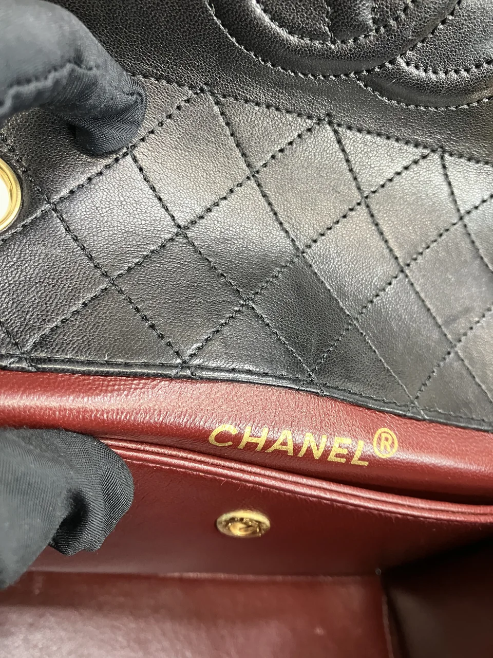 CHANEL LAMB SKIN CHAIN SHOULDER BAG (1 SERIAL CODE) view 20