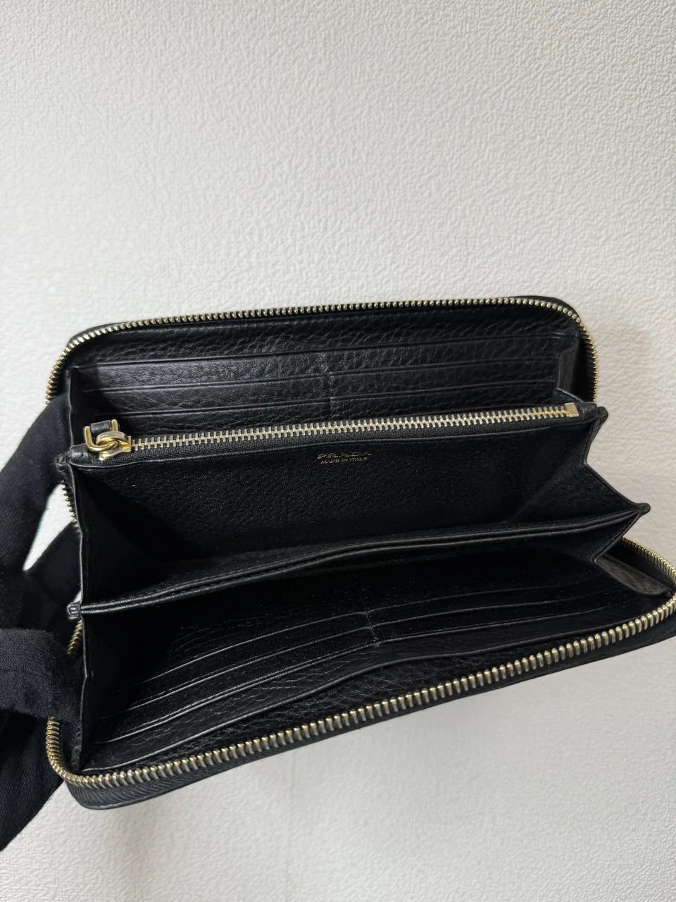 PRADA LONG WALLET (BLACK) view 12